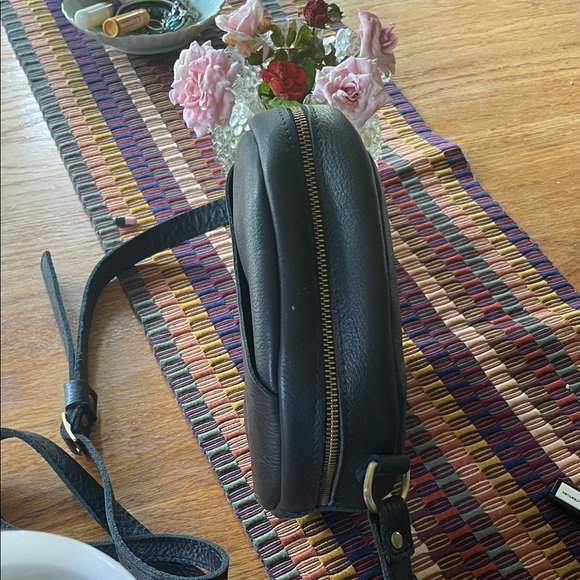 Portland Leather Black Crossbody Bag - Picture 2 of 9